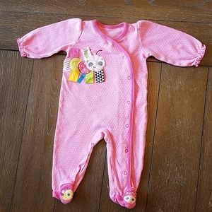 Taggies Caterpillar Baby Girl Footie